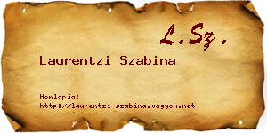 Laurentzi Szabina névjegykártya